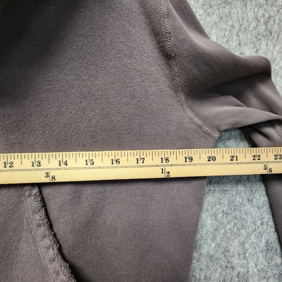 Frank & Eileen Tee Lab Zip Hoodie Sweatshirt Womens Small Worn Edge Crop Gray - Picture 10 of 11